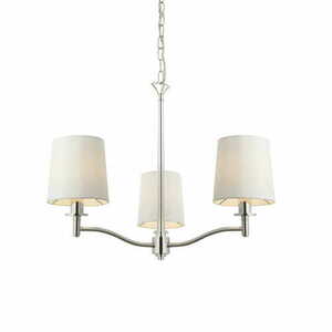Függőlámpa Endon Ortona 95828 nikkel-fehér 3 fényű E14 62 cm small 0