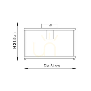 Mennyezeti lámpa Endon Hopton nikkel átlátszó üveg E27 31 cm 96150 small 7