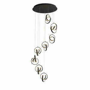 Függőlámpa Endon Cosma fekete LED 8 fényű 57,5 cm 97625 small 0