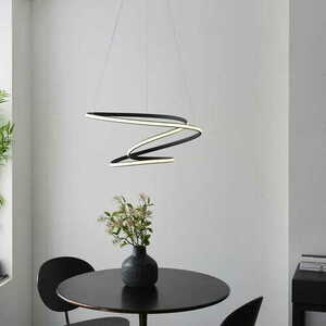 Endon Dune fekete LED függőlámpa 62 cm 47,5 W 2610 lm 97632 small 2