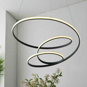 Endon Dune fekete LED függőlámpa 62 cm 47,5 W 2610 lm 97632 small 4