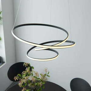 Endon Dune fekete LED függőlámpa 62 cm 47,5 W 2610 lm 97632 small 5