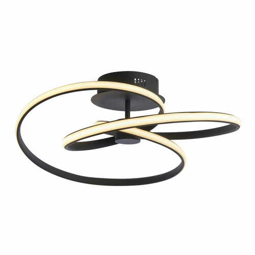 Jelölje be Mennyezeti lámpa Endon Dune fekete LED 42W 53,5 cm 4950lm 3000K 97633