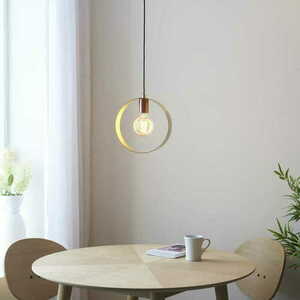 Függőlámpa Endon Hoop sárgaréz acél E27 LED 97664 small 3