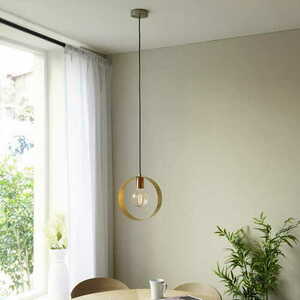 Függőlámpa Endon Hoop sárgaréz acél E27 LED 97664 small 4