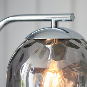 Endon Dimple 97978 állólámpa, króm és füstszínű üveg, 150 cm, E27 small 4