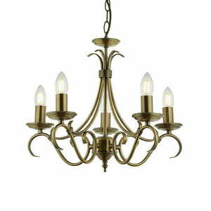 Függőlámpa Endon Bernice 5-ös sárgaréz E14 LED klasszikus 44 cm small 0