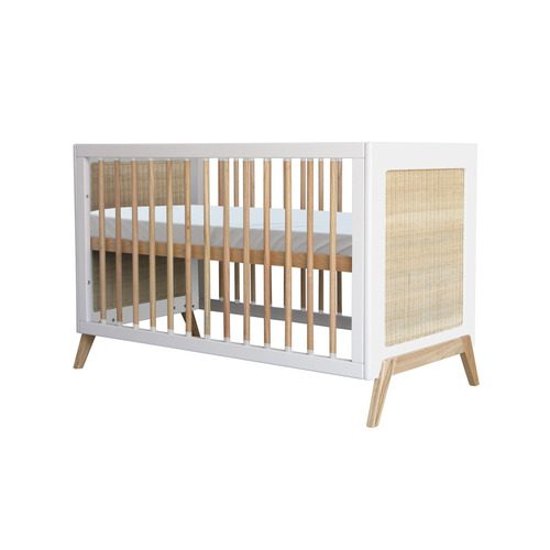 Jelölje be Marelia Evolutive ágy Rattan 60 x 120 - Neige