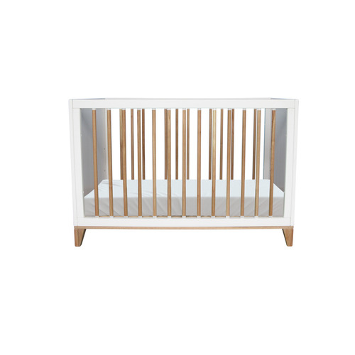 Jelölje be Nami Evolutive ágy Rattan 60 x 120 - Neige
