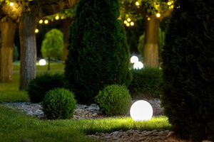 3 darabos kültéri kerti gömbvilágítás-készlet – LUNA BALLS 40, 50, 60 cm  LED E27  UV small 4