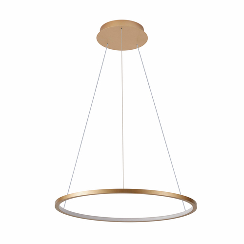 Jelölje be Italux LED függőlámpa aranysárga, Ø60 cm, dimmelhető, 3000K/4000K, PND-56135B-060RPC-GD