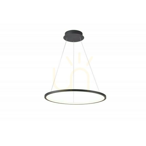 Jelölje be Italux Vinola fekete LED függőlámpa 80 cm, 48 W, TRIAC fényerő-szabályozással PND-56135B-080RPC-BK-3KS4K-TRDIMM