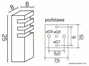 Kültéri postafény SU-MA RADO 3 AL ezüst alumínium 25 cm small 3