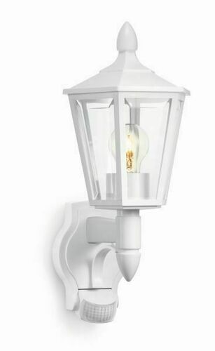 Jelölje be Steinel L 15 S kültéri fali lámpa 180° mozgásérzékelővel E27 60W IP44 fehér 41 cm 617912