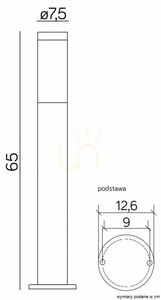 Kültéri postafény SU-MA fekete rozsdamentes acél 65 cm ST 022-650 BL 1 Kültéri postafény SU-MA fekete rozsdamentes acél 65 cm ST 022-650 BL small 1