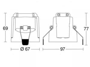 STEINEL PD-24 ECO COM1 mozgás- és jelenlétérzékelő, mennyezetbe süllyesztett, fehér, 087852 small 1