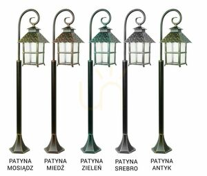 Kültéri állólámpa SU-MA Cadiz fekete patina 116 cm K 5002/2/Z small 6
