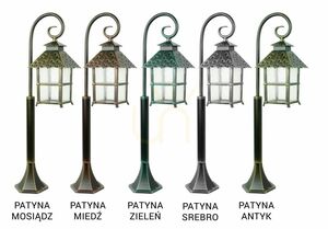 Kültéri állólámpa SU-MA Cadiz fekete patina 86 cm K 5002/3/Z small 6