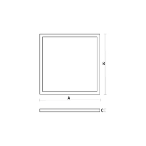 SpectrumLED ALGINE LED panel 45 W 4400 lm 3000K, 595×595×10 mm, süllyesztett / falon kívüli / függesztett, tápegységgel, 5 év garancia small 5