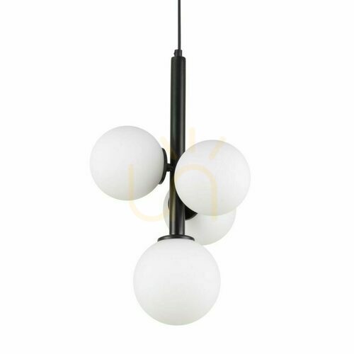 Jelölje be Függőlámpa Sigma Perla 4 fekete üveg G9 27 cm 33487