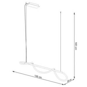 GALAKSE148 fekete LED 2700-6500K Thoro függőlámpa GALAKSE148 fekete LED 2700-6500K Thoro small 8