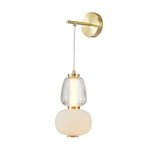 Jelölje be Italux LED függőlámpa aranysárga üveg 18W 3000K WL-98374-18W-GD