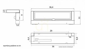 Kültéri fali lámpa SU-MA RN-KPIR LED mozgásérzékelővel sötét hamu 27W small 7