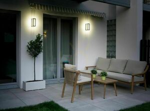 Kültéri fali lámpa SU-MA AR-K100 LED 9W 4000K sötét hamu IP65 small 4