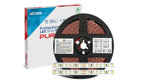 Jelölje be LED szalag PRO 5Y 24V 640 LED 2835 SMD 12W 6500K RA90, 5 m
