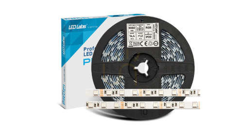 Jelölje be PRO 3Y 24V 300 LED 5050 SMD 14.4W RGB szalag, 5 m