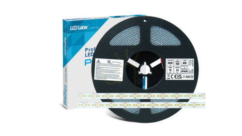 Jelölje be Tape PRO 3Y 24V 1200 LED 2835 SMD 15W WW RA90 HS 24V 1200 LED 2835 SMD 15W WW RA90 HS, 5 m