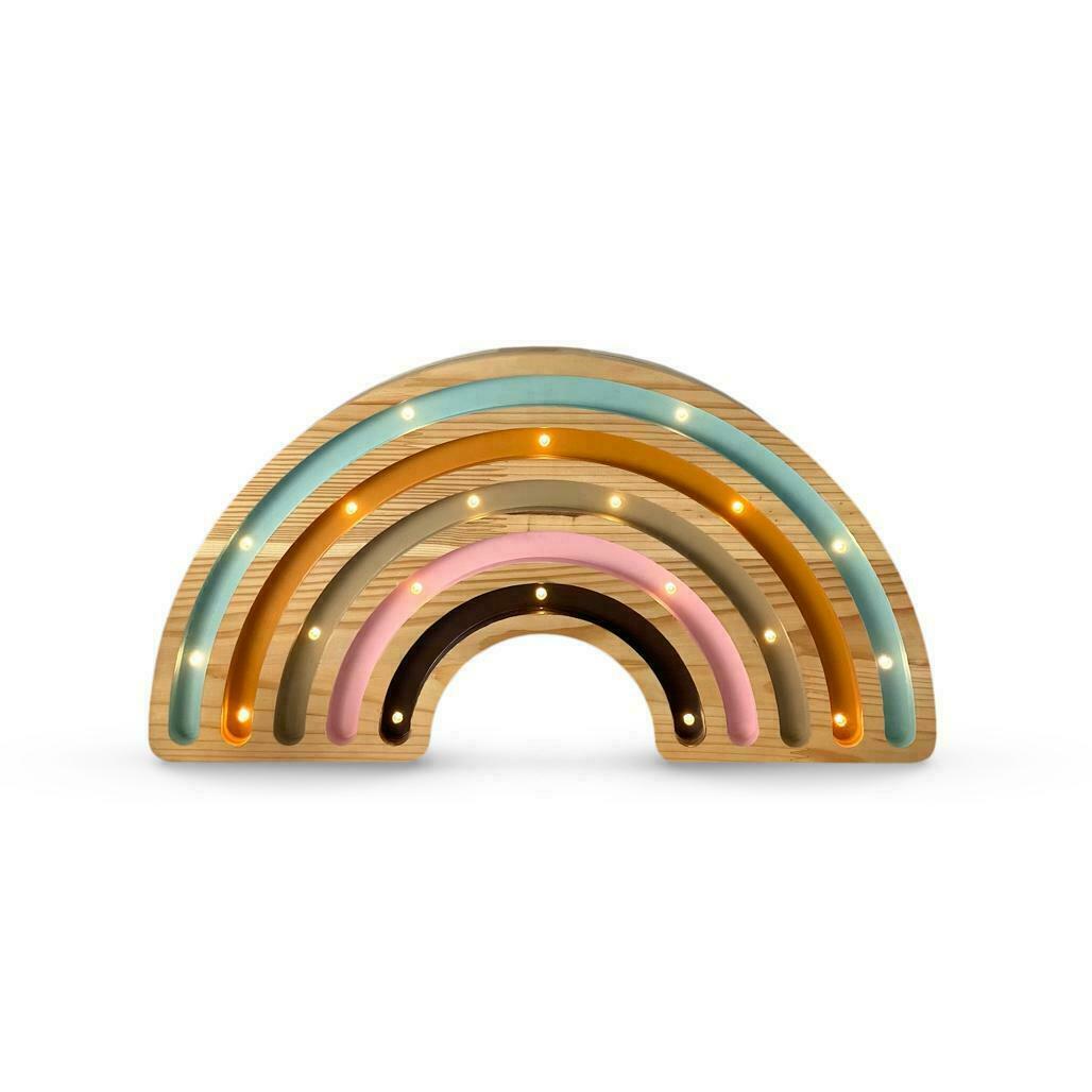 Rainbow Wood - handgjord lampa