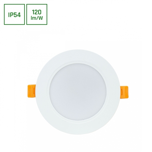 Jelölje be Dure 3 Downlight 8 W Cw 230 V 110st Ip54 Ik06 118x31 fehér kerek beépített tápegység 8 W Cw 230 V 110st Ip54 Ik06 118x31 fehér kerek