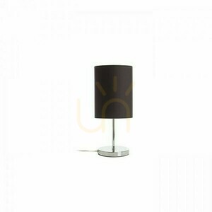 Asztali lámpa Nyc/Ron 15/20 Polycotton Fekete/Nikkel 230 V Led E27 7 W. small 2