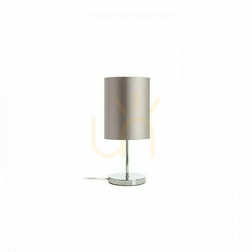Jelölje be Asztali lámpa Nyc/Ron 15/20 Monaco Dove Grey/Silverrene Pvc/Chrome 230 V Led E27 7 W.