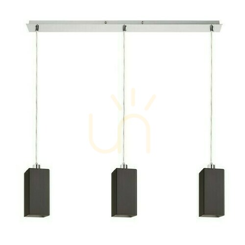 Jelölje be Liz III 80 függőlámpa fekete üveg/matt nikkel, 230 V, LED E27, 3x15 W
