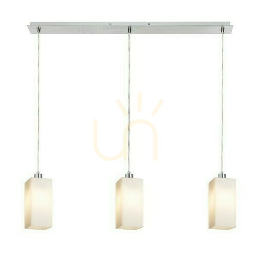 Jelölje be Liz Iii 80 opálüveg/króm függőlámpa 230 V Led E27 3x11 W.