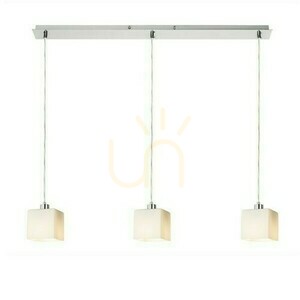 Dados Iii 80 opálüveg/matt nikkel függőlámpa 230 V Led E27 3x11 W. small 1