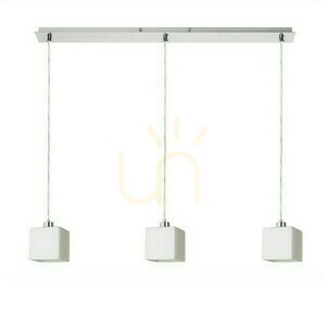 Dados Iii 80 opálüveg/matt nikkel függőlámpa 230 V Led E27 3x11 W. small 0