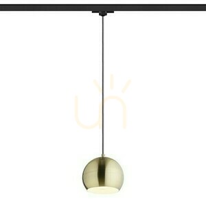 Rendl Agneta függeszték 3 fázisú sínhez, szálcsiszolt sárgaréz, E27, 11 W, R13976 small 1