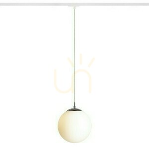 Luna 25 to 1 fázisú függőlámpa. Opálüveg/króm 230 V Led E27 15 W sínek. small 1