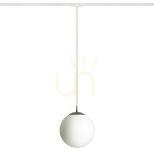 Luna 25 to 1 fázisú függőlámpa. Opálüveg/króm 230 V Led E27 15 W sínek. small 0