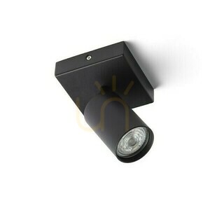 Dude Sq Fekete 230 V Led Gu10 9 W felszíni szerelésű lámpa. small 3