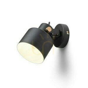 Celeia felszíni lámpa Fekete matt csiszolt réz 230 V E27 40 Watt. small 0