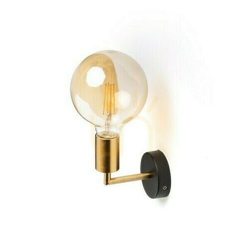 Jelölje be Fali lámpa Araq fali lámpa Brushed Brass/Fekete 230 V E27 42 W.