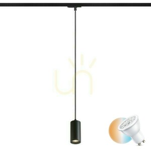 Belenos függőlámpa akár 1 fázisig. Rails Fekete 230 V Led Gu10 9 W. small 0