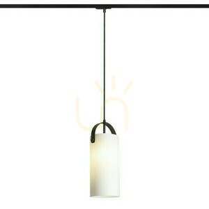 Rendl JULIETTA 31 R13861 függőlámpa egyfázisú sínhez – opálüveg, fekete, E27 small 2