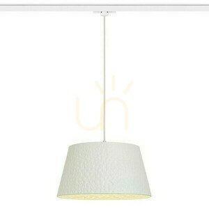 Rendl BUCKY 40 függőlámpa háromáramkörös sínhez fehér/szürke E27 max. 15 W small 1