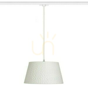 Rendl BUCKY 40 függőlámpa háromáramkörös sínhez fehér/szürke E27 max. 15 W small 2