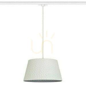 Rendl BUCKY 40 függőlámpa háromáramkörös sínhez fehér/szürke E27 max. 15 W small 0